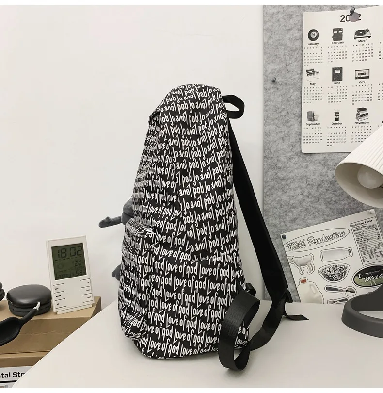 2026 Men's American Style Printed Trendy Backpack, Large Capacity Fashion Rucksack for School Students,Women's Travel Daypack