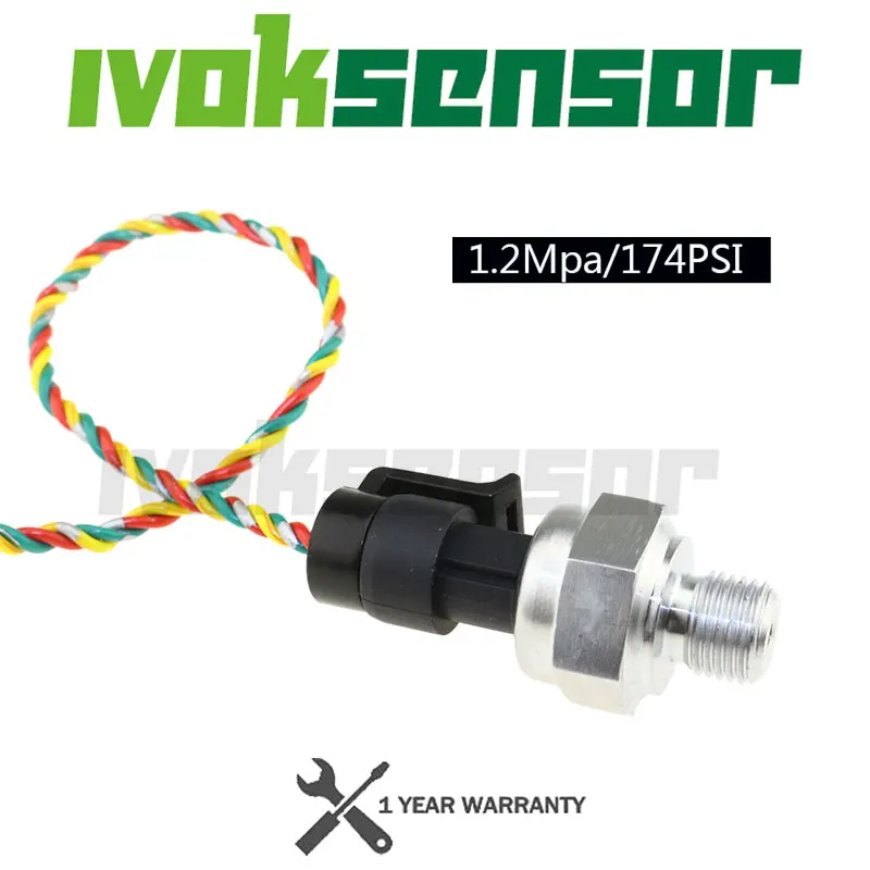 Sensore di pressione idraulica 5V G1/4 0-1.2 MPa per sensore di pressione acqua/olio/gas non corrosivo diametro 1/4\