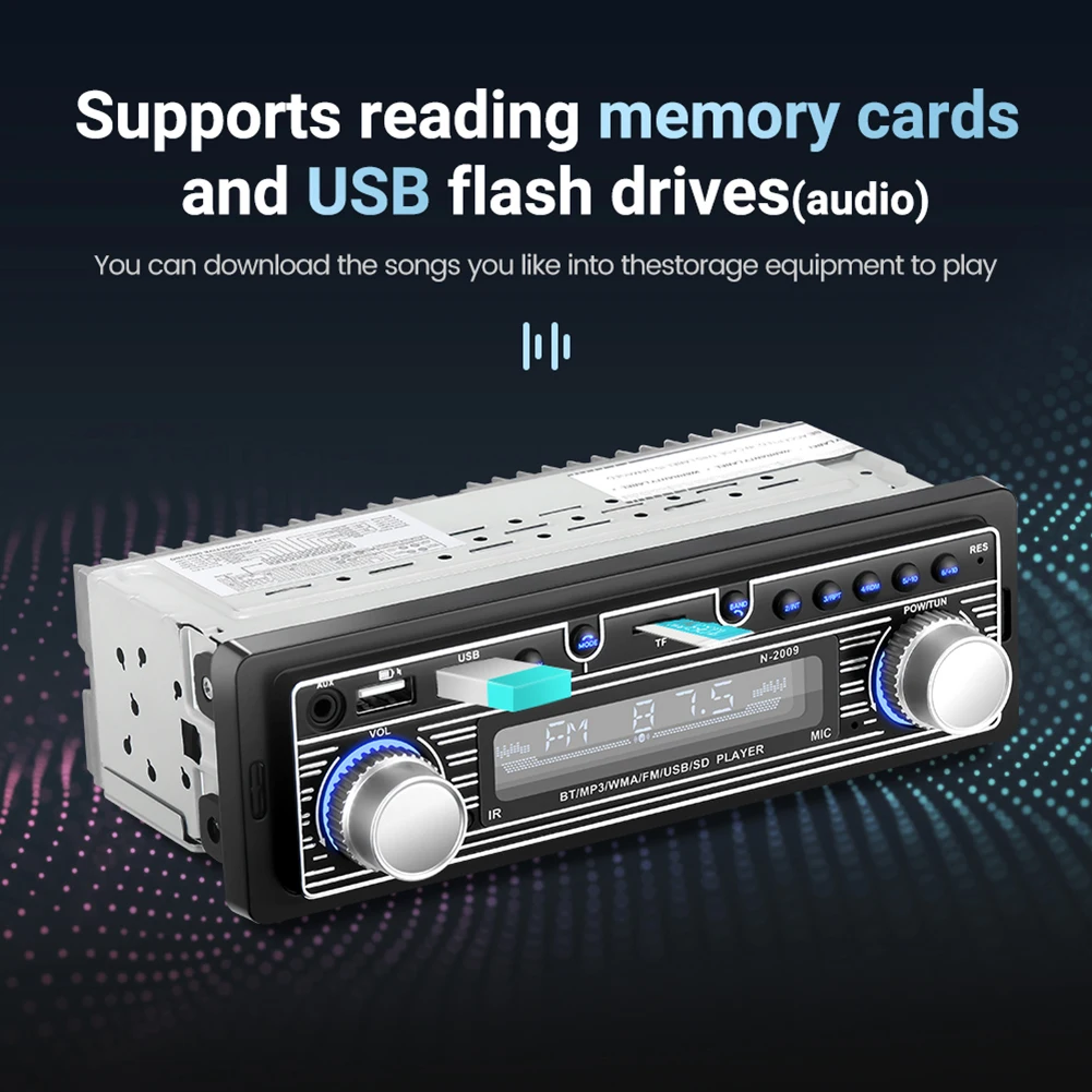 

Car Radio MP3 Player Bluetooth-compatible FM Audio Stereo Receiver with Remote Control Autoradio Electronics Accessories