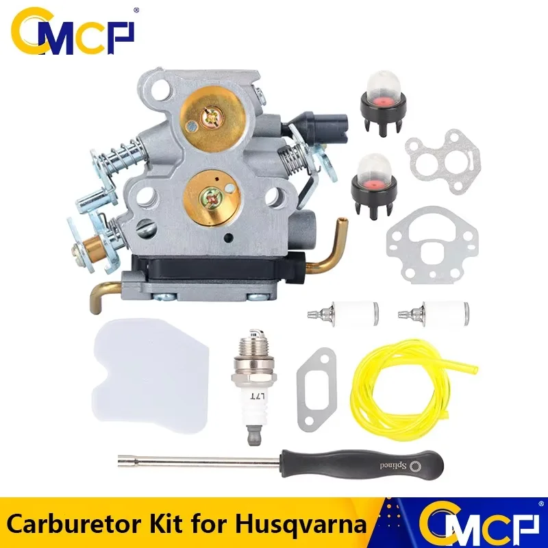 

CMCP карбюраторный воздушный фильтр, комплект топливной трубки для бензопилы Husqvarna 235 235E 236 240E, замена OEM 574719402 545072601