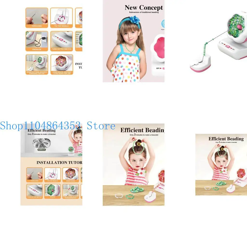 

652F Электрическая спиннер с бисером эффективно выдвигает шарики DIY Crafters Supplies