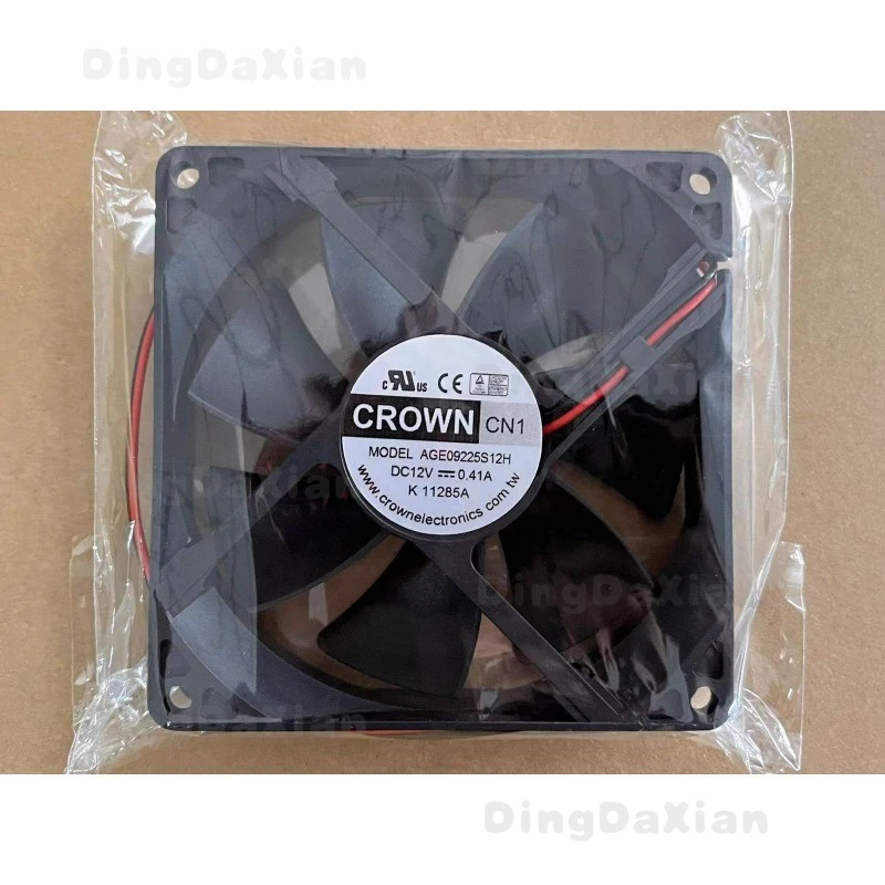 

D 1PC FOR CROWN AGE09225S12H 9CM 9225 12V 0.41A 2-wire cooling fan HZDO