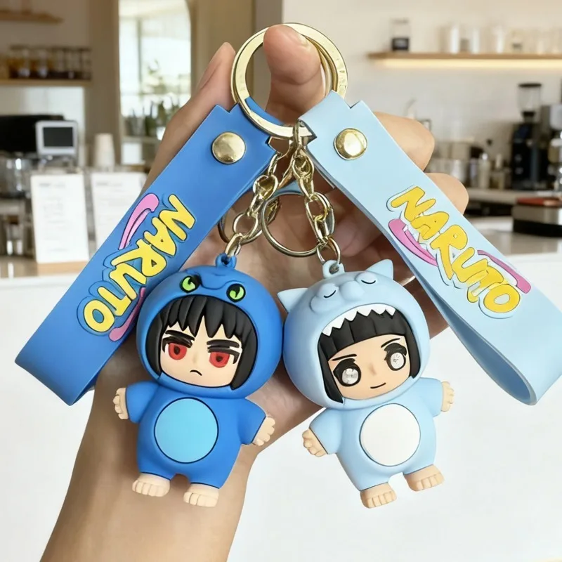 New Cartoon Naruto Q-version Keychain Anime Character Kakashi Naruto Doll Backpack Hanging Decoration Car Key Pendant Toy Gift - view 2