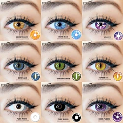 EYESHARE Halloween Cute Color Contact Lenses Hoshino Ai Anime Cosplay Contact Lenses Blue Eyes Contact Lenses Colored Contacts