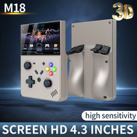 M18 Retro Kids Video Game Console 4.3 inch LCD screen 4000mAh battery PSP and PS1 console 20000+ games