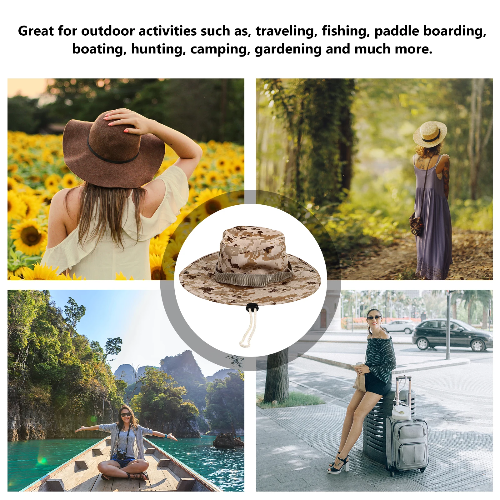 

Brim Sunshade Fishing Hat Hats for Men Protection Visor Wide Polyester Outdoor Activities Baby