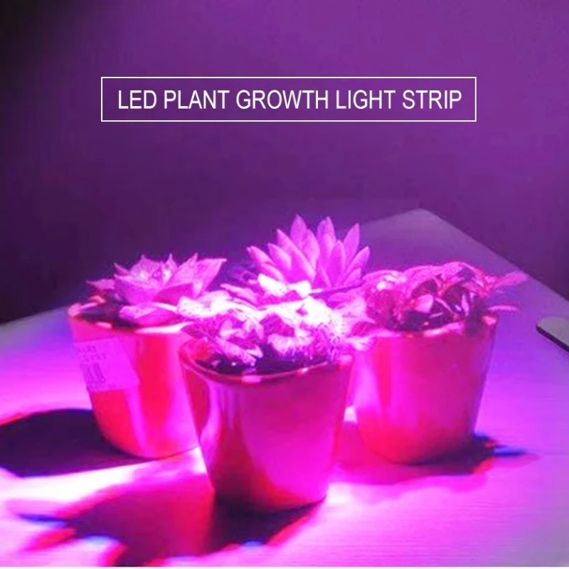 LED Grow Light Strip 5m USB DC5V Waterproof Full Spectrum Phyto Lamp for Seedling Vegetable Flower Grow Tent Plant Growing