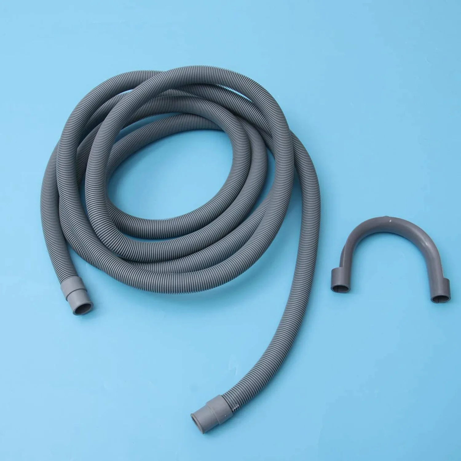 4 Pcs Washing Machine Drainage Pipe Hose,Washer Drain Hose for Washing Drainage Pipe,with U Shape Holder,5 Feet Long