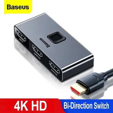 4K HDMI 2-in-1 Bi-Directional Switch BASEUS