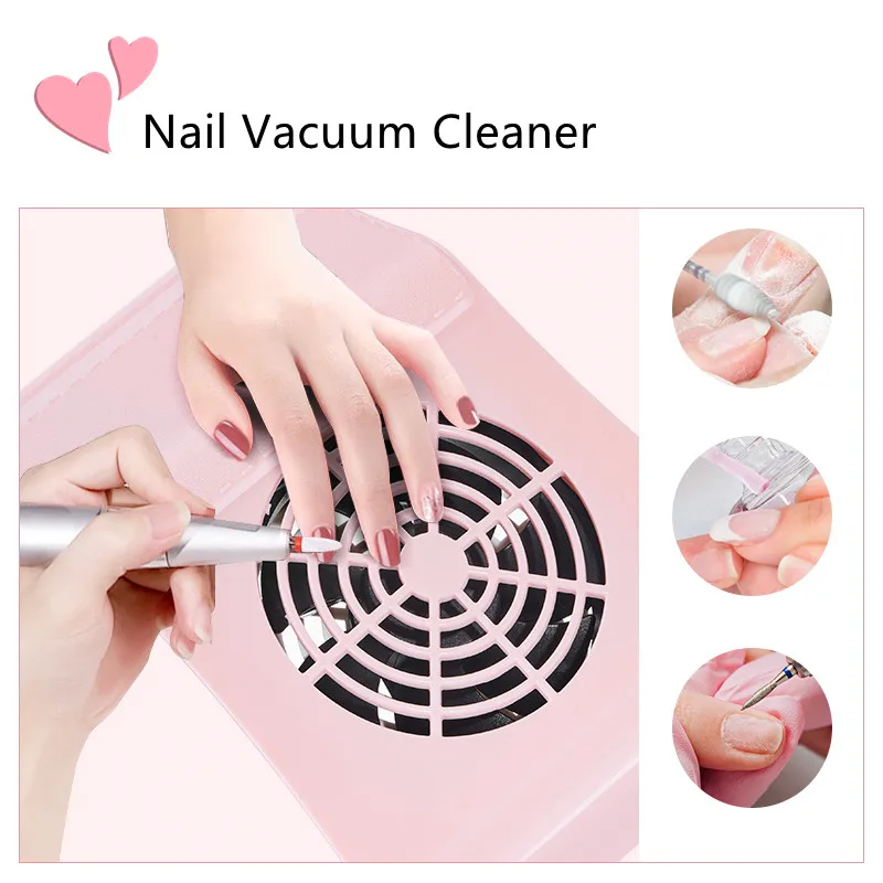 Odpylacz do paznokci Odkurzacz Narzędzia do manicure Silna moc Niski poziom hałasu Narzędzie do zdobienia paznokci Odkurzacz do paznokci