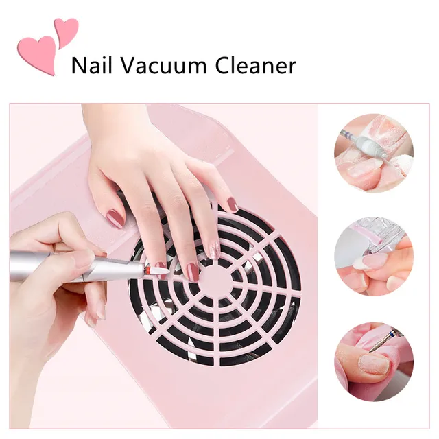 Odpylacz do paznokci Odkurzacz Narzędzia do manicure Silna moc Niski poziom hałasu Narzędzie do zdobienia paznokci Odkurzacz do paznokci