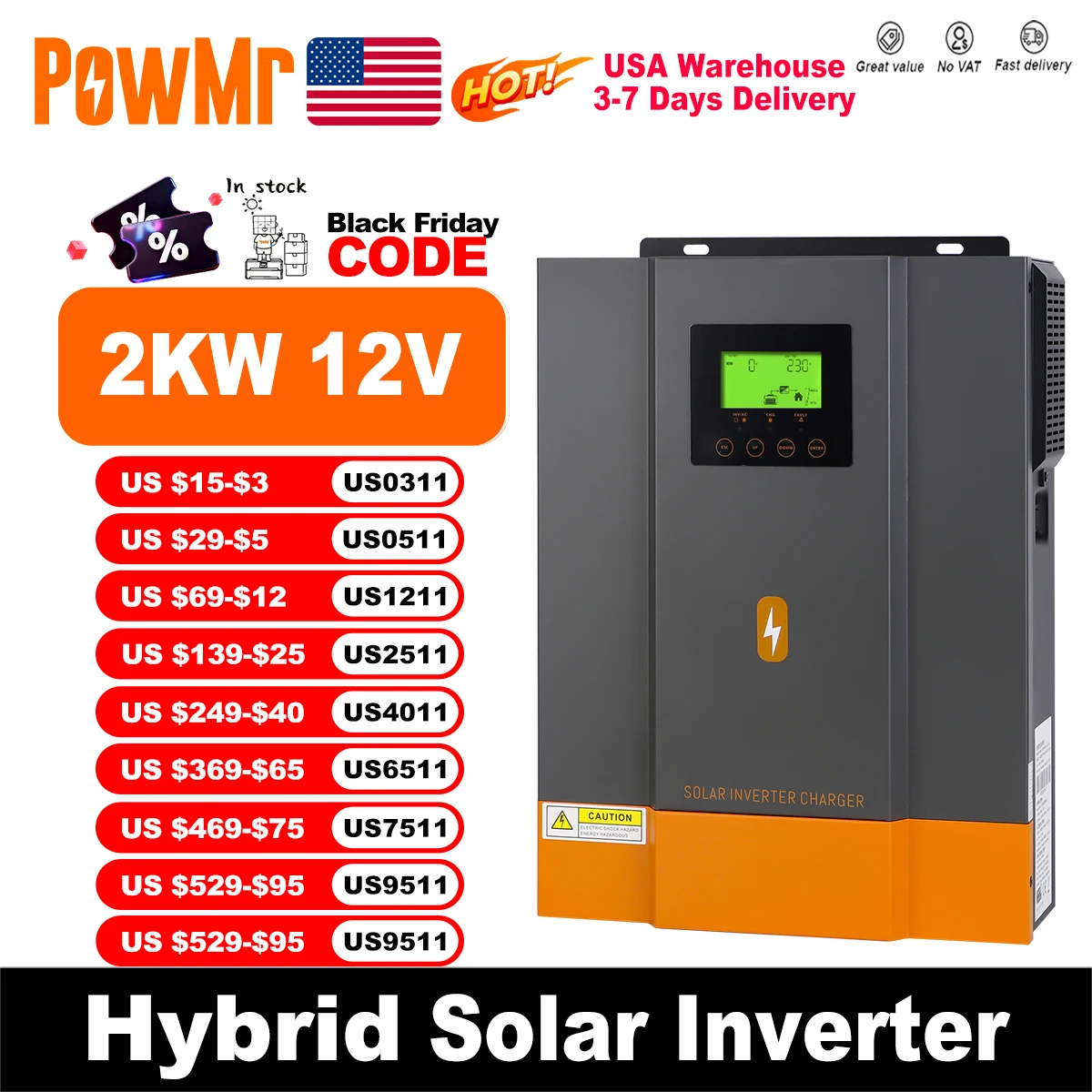 Powmr Usa 2KW Hybri…