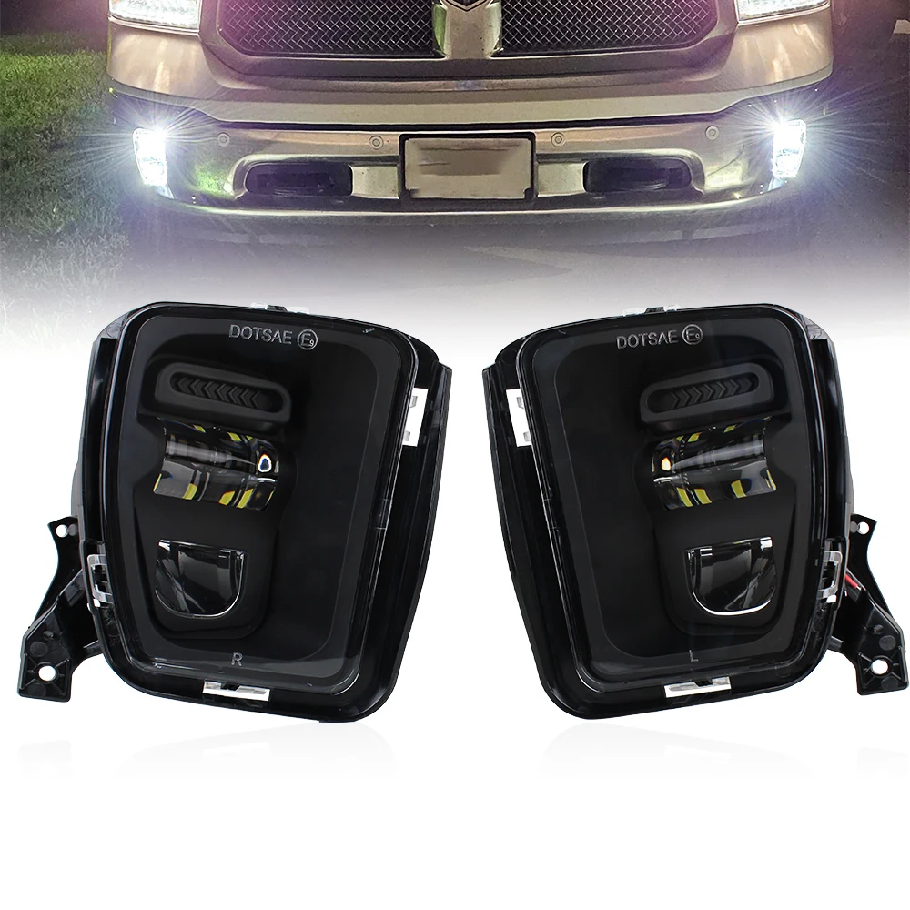 

LED Fog Lights for Dodge Ram 1500 2013 2014 2015 2016 2017 2018 Bumper Driving Fog Lamps