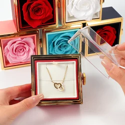 Bestselling Crazy deals! Rose Box Engraved Heart Necklace, Eternally Preserved, Dropshipping
