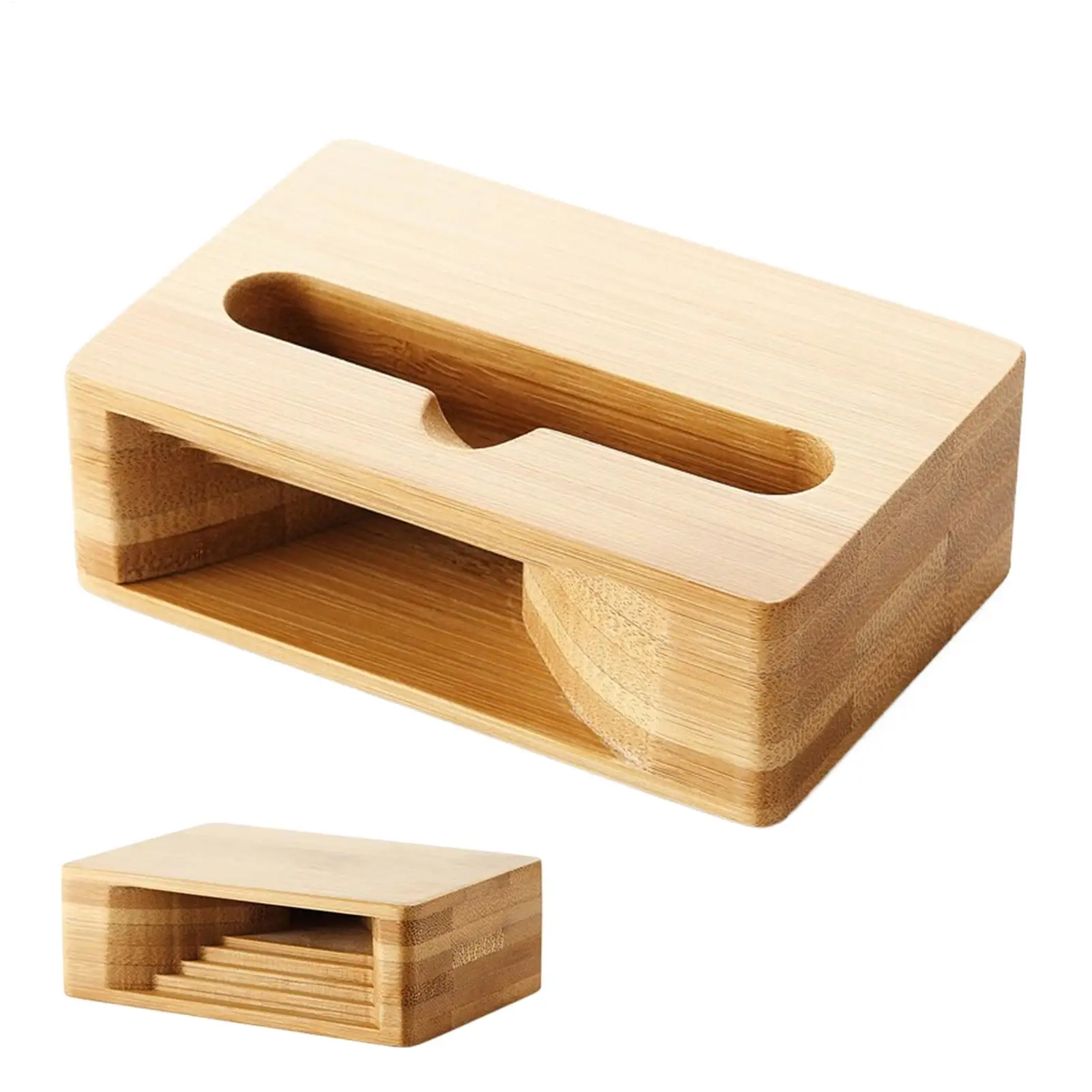 Holz-Telefonlautsprecher-Verstärker Desktop-Holzständer Telefonlautsprecher-Verstärker Telefonhalterung für Klare Anrufe und Musik Handy-Ständer