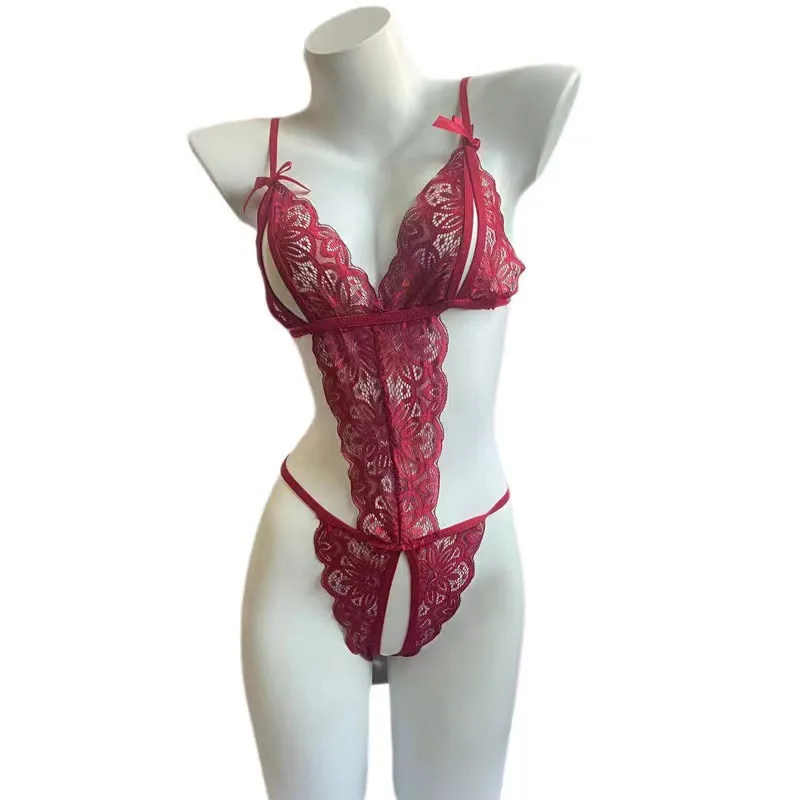 섹시한 유혹 원피스 수트 침실 노스트립 게임 소녀 코스튬 세트 플러스 사이즈 스포츠웨어 여성용 뷔스티에