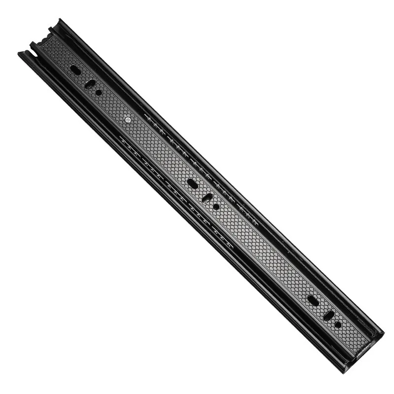 Stainless Steel Drawer Slides 3-Fold Soft Close Silent Damping Slide Rail No-Drilling Side Mount Drawer Runners