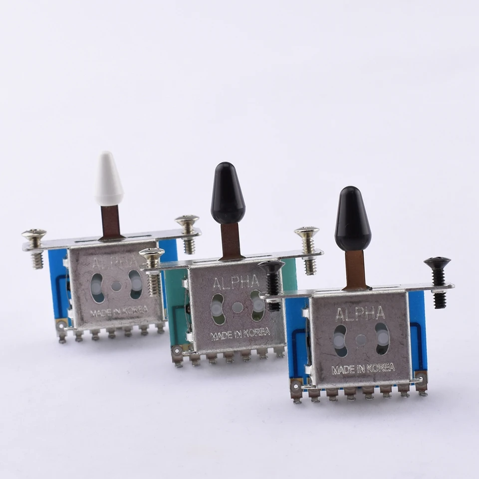 5点セット－ Switch Made in Korea】Genuine Alpha Electric Guitar Pickup Selector