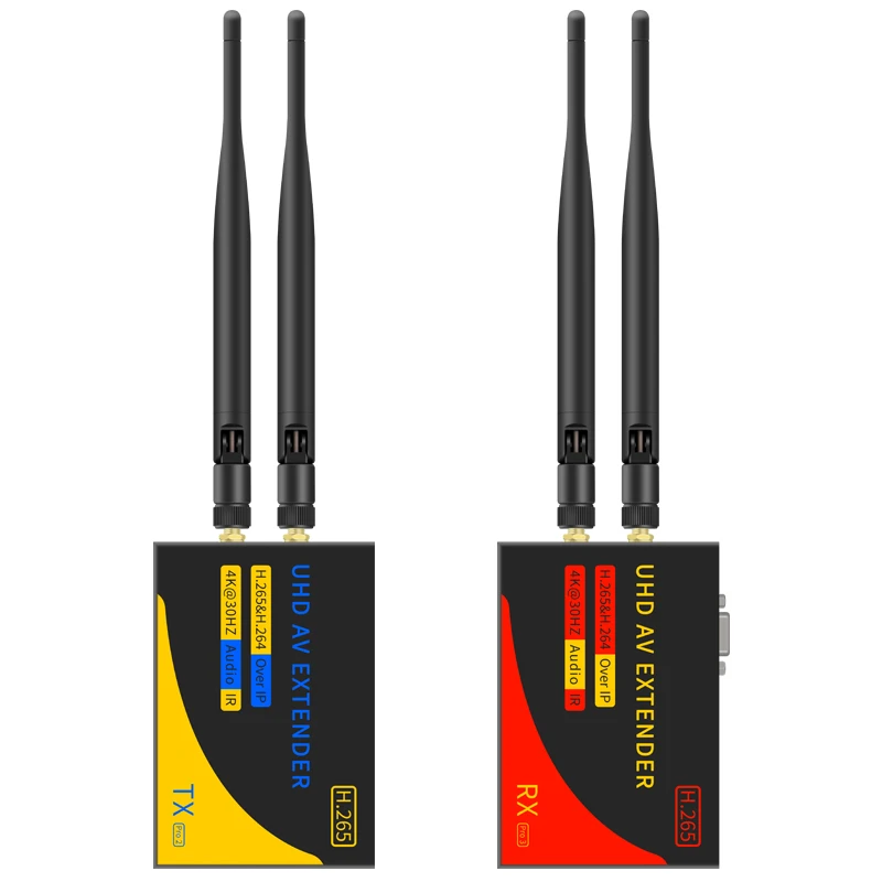 

4K30hz Transmitter Audio Video 200M Extender H.265 2.4G/5G Wireless Extender for HDMI Wireless Can connect to Ethernet cable