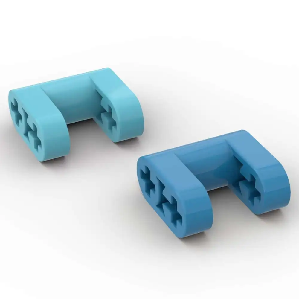 MOC 10 قطعة جزء الطوب 72008 تعديل شوكة 2x2 مع ثقوب المحور اللبنات مجموعة ليفتارم عالية التقنية منزل لتقوم بها بنفسك لعبة هدايا عيد الميلاد