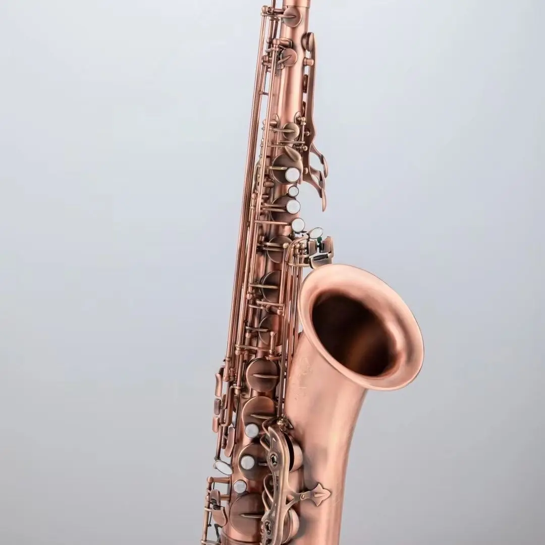 

French 54 Red Bronze Saxophone Authentic Western Instrument Performance Professional Special Offer