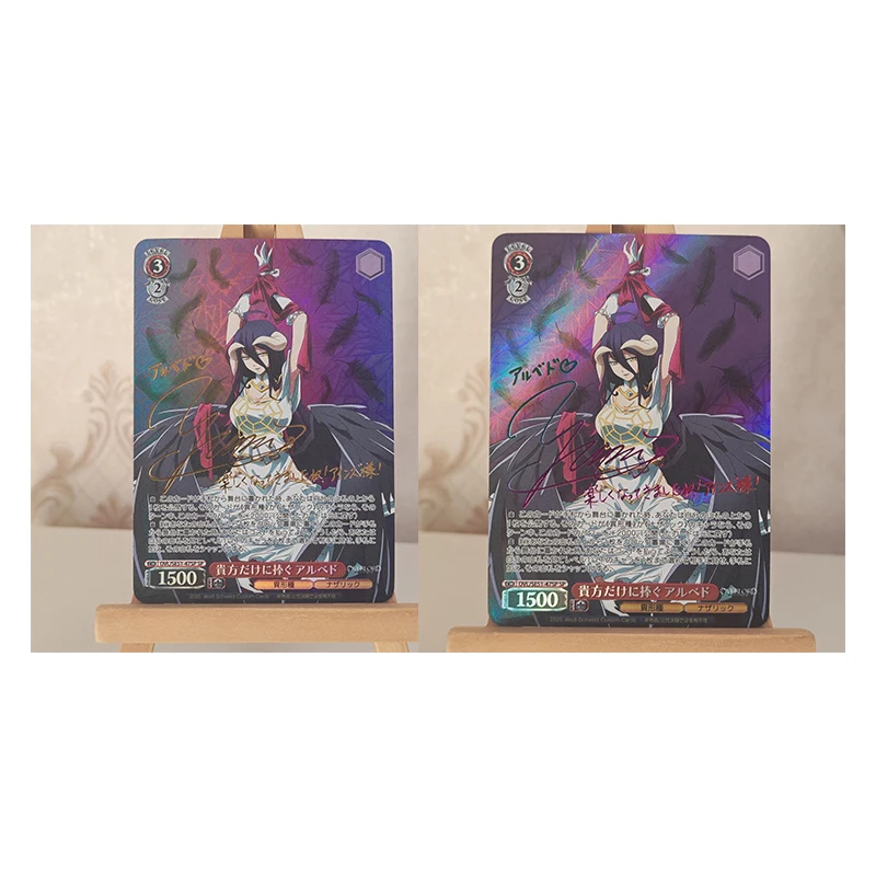 أفرلورد رواية يابانية لتقوم بها بنفسك محلية الصنع ألبيدو شالتير بلودفالين هالة بيلا فيورا مجموعة بطاقات اللعب هدية #5