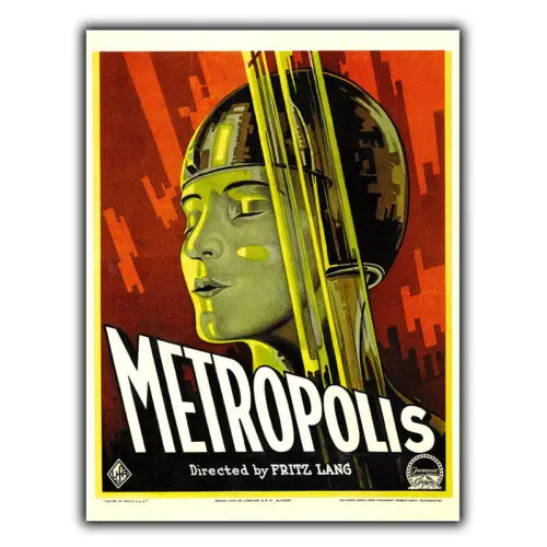 Metropolis (1927) Film METAL SIGN PLAQUE Vintage Retro Advert Poster Print scifi-Aluminum