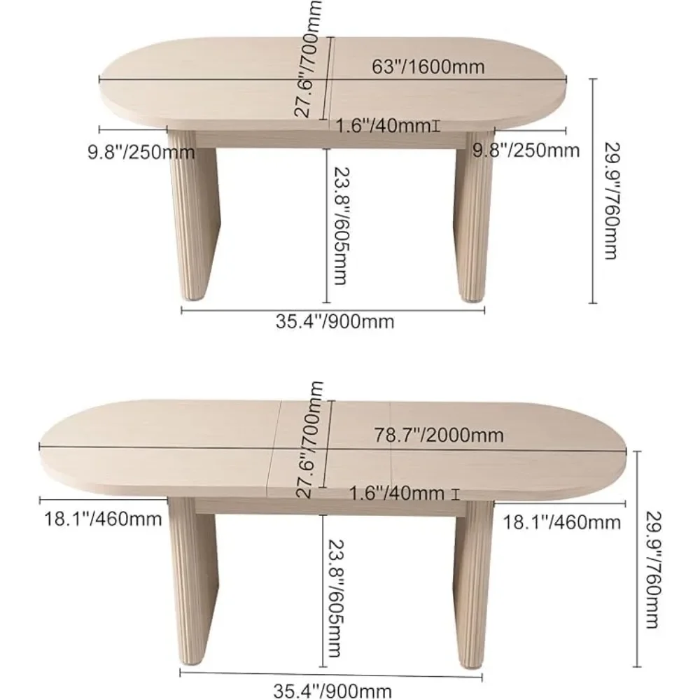 Extendable Dining Table 63