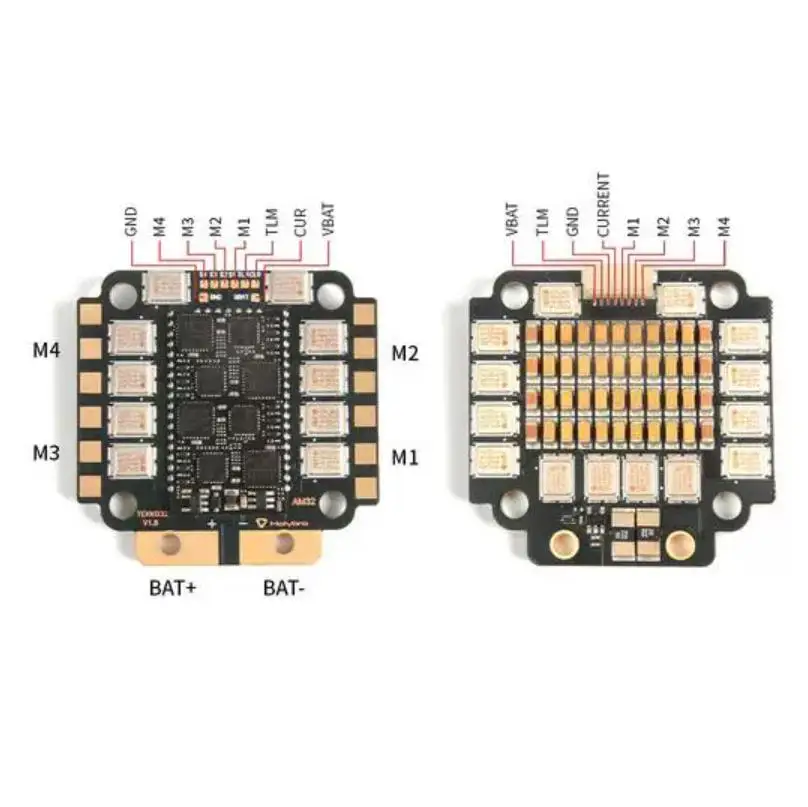 FlyingRC 75A 4IN1 ESC V3.2 Racing Brushless ESC 4-in-1 Gold-Capped ESC for FPV Drones RC Cars