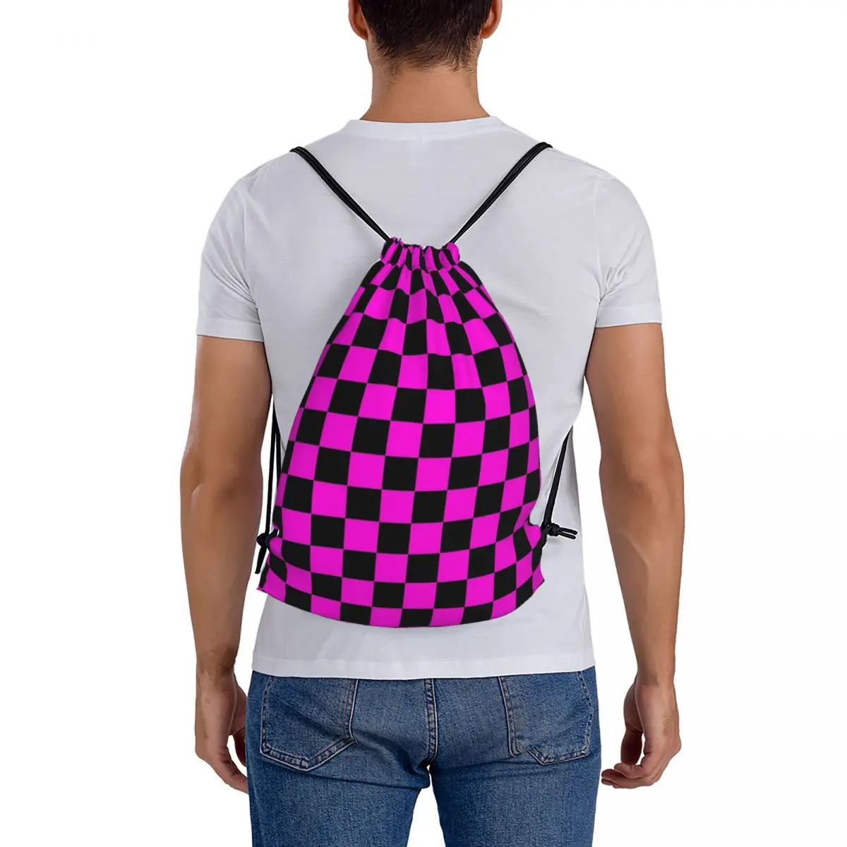 Missing Texture Backpacks Multi-function Drawstring Bags Shoes Bag Book Bags for Man Woman School