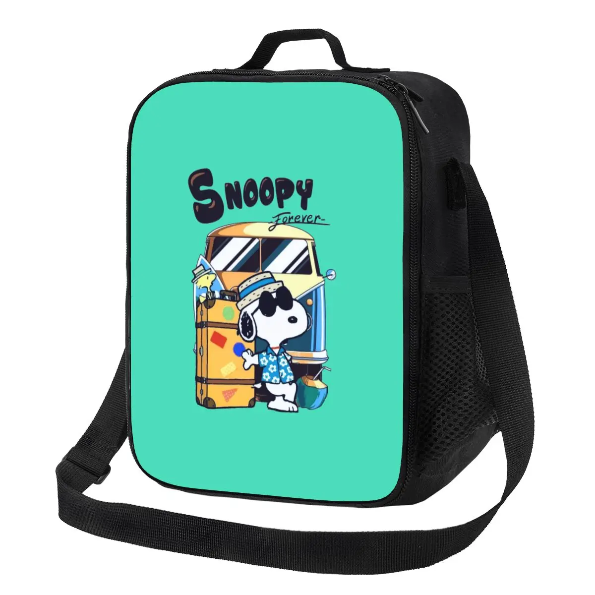 

Custom S-snoopys Forever Insulated Lunch Bag for Women Cooler Thermal Bento Box Beach Camping Travel