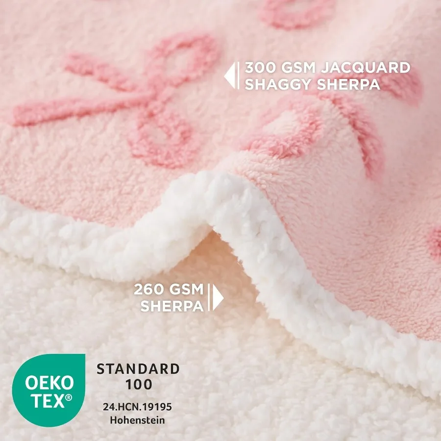 بطانية جرو مقاومة للماء للكلاب الصغيرة، بطانيات كلب مزدوجة الجوانب قابلة للغسل مع ظل جاكار دافئ وصوف شيربا ناعم