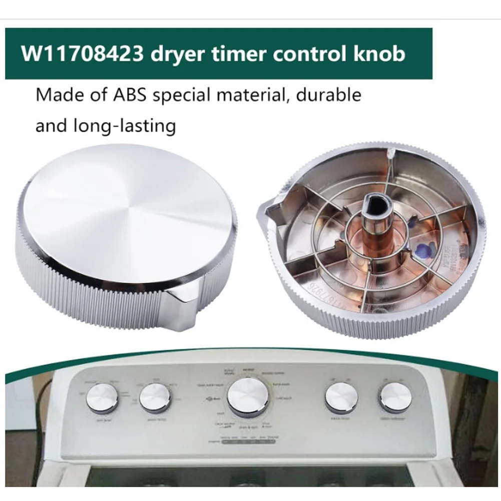 Replacement Timer Dryer Control Knob For Dryer Repair for sliver Replacement Dryer Control Knob Kitchen Compact Design
