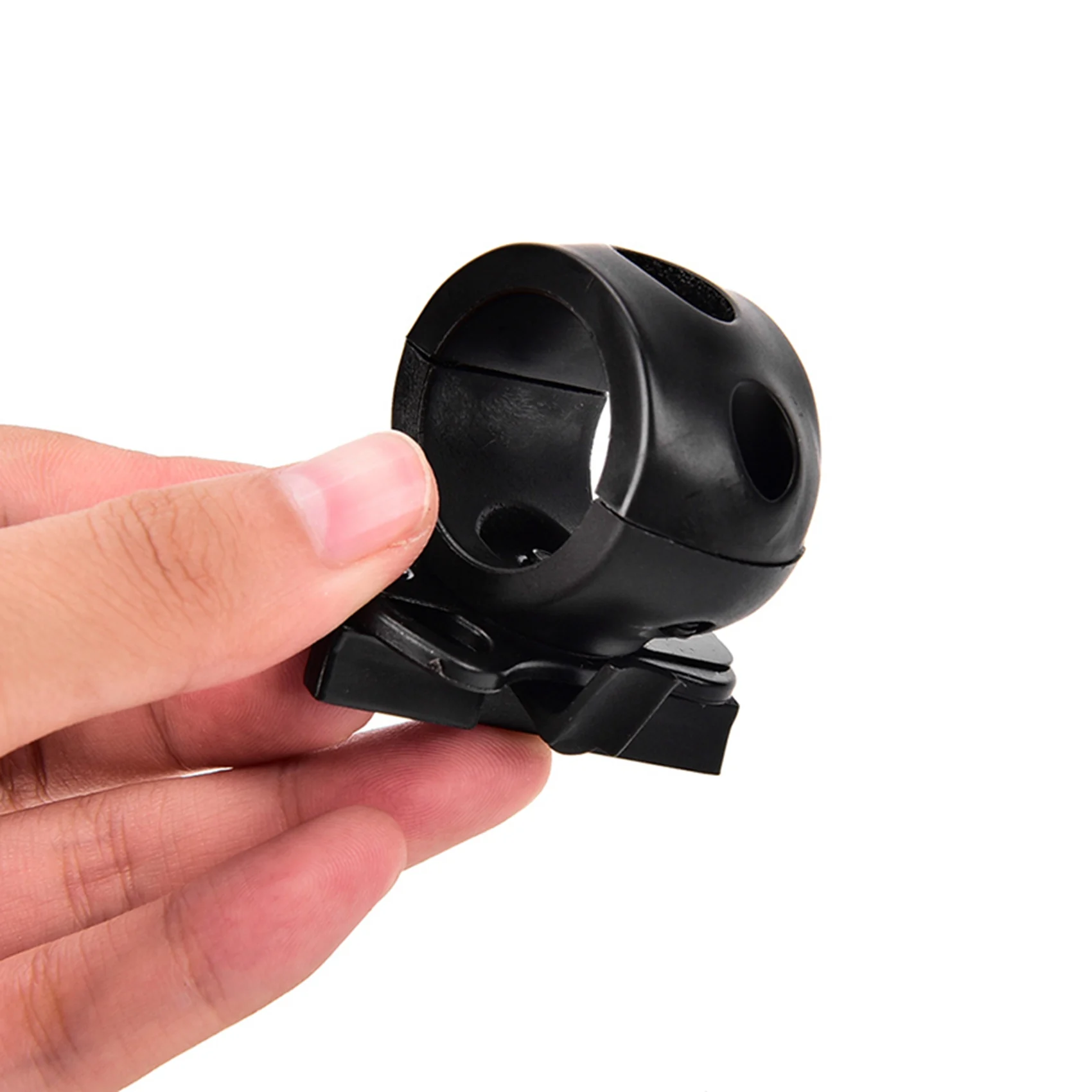 ABUP-2X حامل مشبك مصباح يدوي سريع الإصدار لخوذة سريعة عالمية (FAST، MICH، IBH، إلخ. مع خوذة السكك الحديدية) أسود