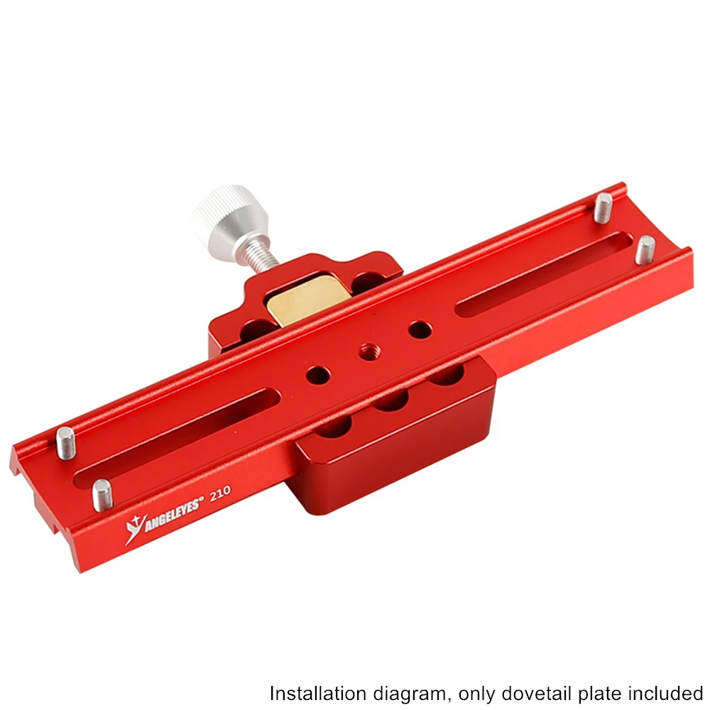 Red Color Dovetail Mounting Plate with Screws Dovetail Bar for Astronomical Telescopes 60mm-400mm