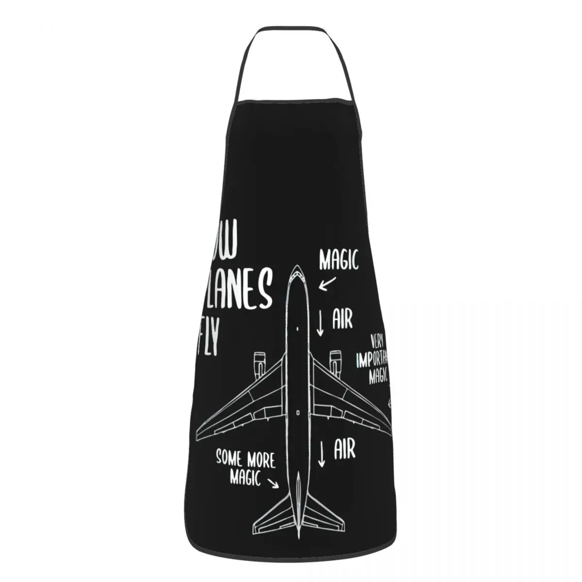 How Planes Fly Engineer Pilot Airplane Apron Cuisine Cooking Baking Household Cleaning Painting Bibs Kitchen Pinafore Adult