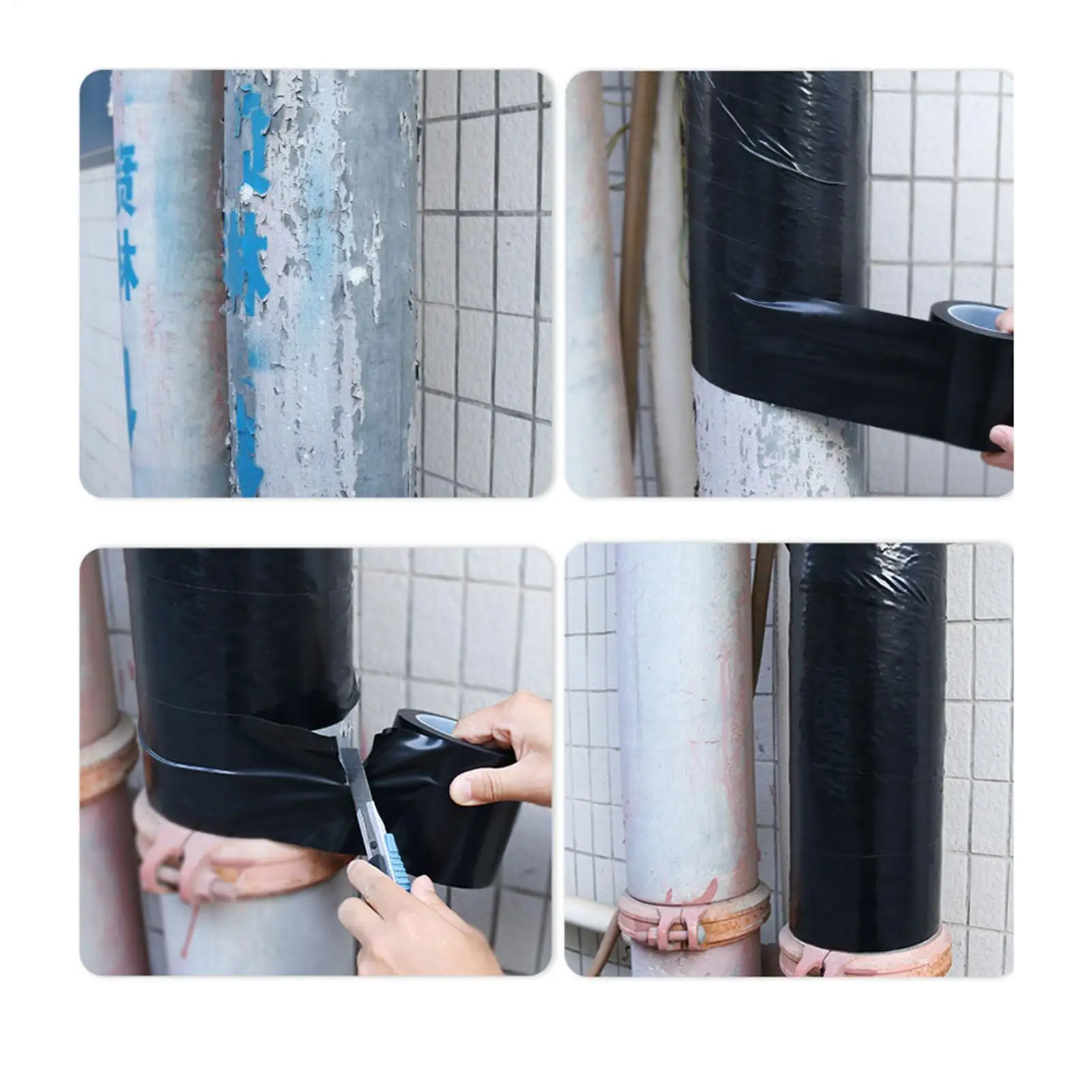 Pipe Wrap Insulation Tape 20m PVC Insulating Multifunctional HVAC Tube Wrap Roll For Bedroom Living Room Basement Garage
