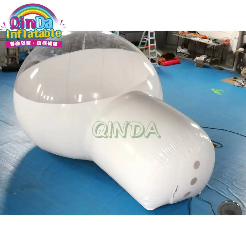 Outdoor Clear Hotel Gebruik Opblaasbare Iglo Bubble Tent, Koepeltent voor kamperen