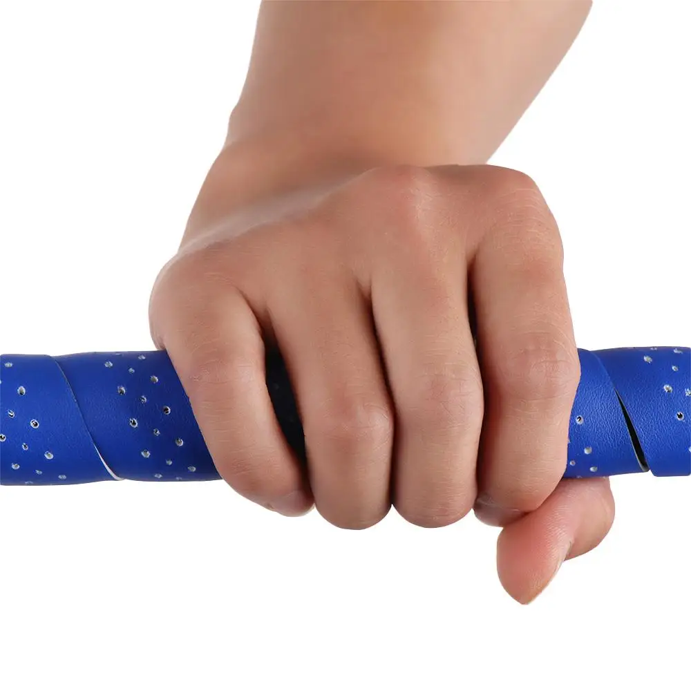 Bike Accessories PU Leather Bicycle Handlebar Tape Non-slip Waterproof Bike Perforated Belt