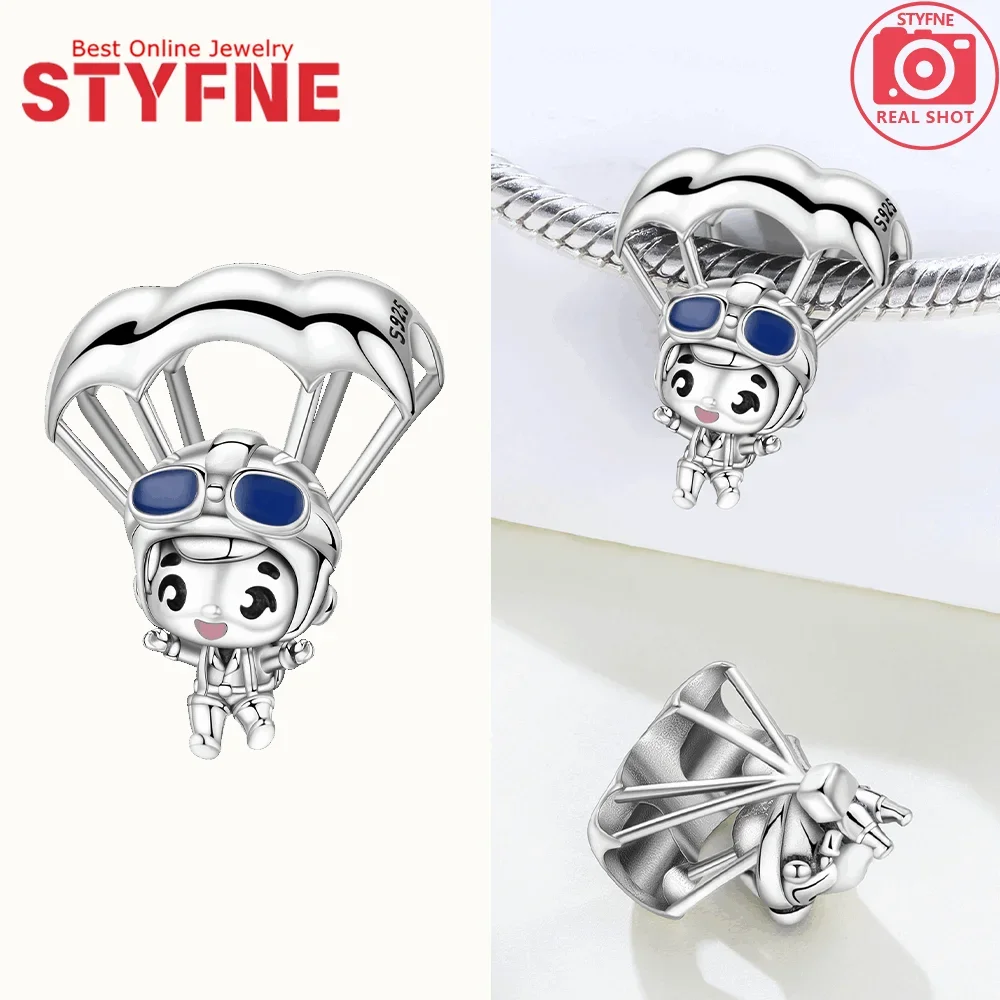 Silver-Plated Star Snowflake Dangle Charms Beads for Bracelets