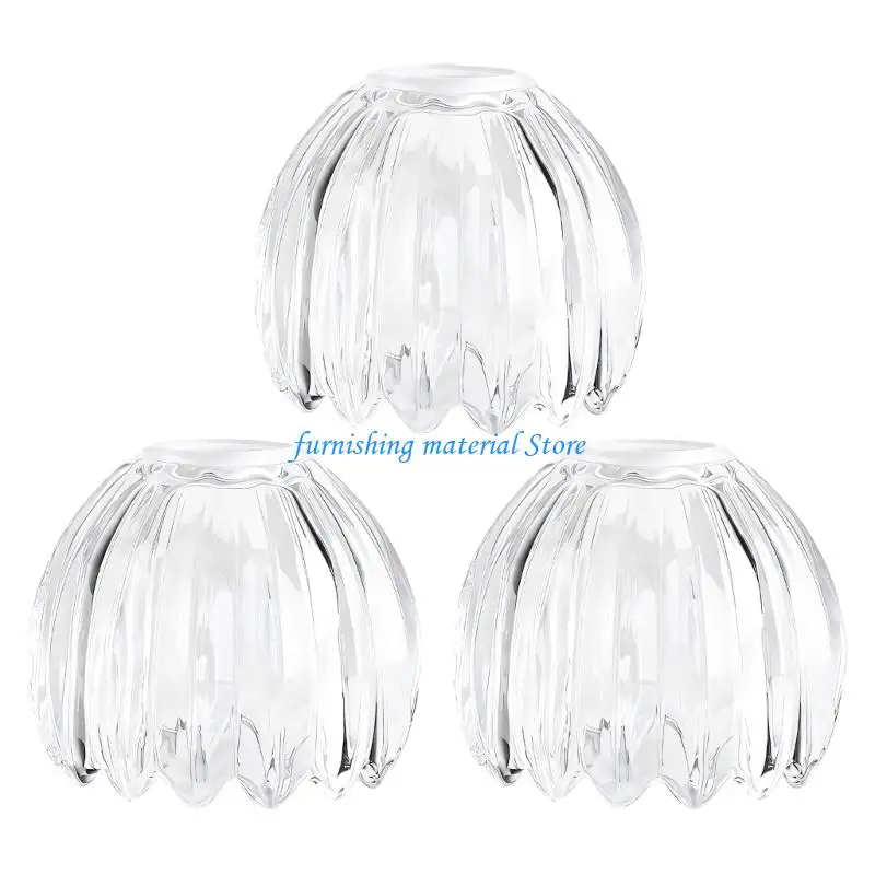 Y5GD Flower Glass Pendant Lamp Shade Soft Ambients Lighting Glass Texture Suitable for Kitchen Dining Room Decoration