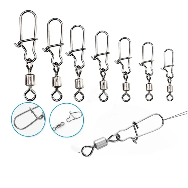 American Style Swivel Enhanced Pin Eight Shaped Ring Connector Quick 8-shaped Swivel Ring Sub Pin Connection Fishing Gear Access