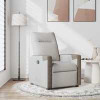 VidaXL Relax armchair clouds gray fabric