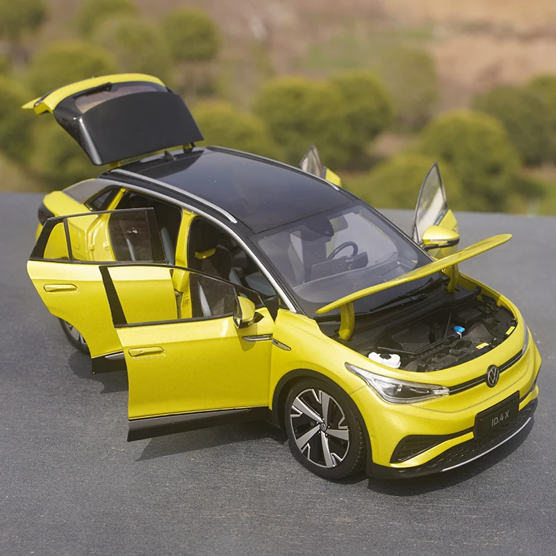 1:18 VW ID4 ID.4 X SUV سبيكة الطاقة الجديدة نموذج سيارة دييكاست المعادن المركبات الكهربائية نموذج سيارة محاكاة مجموعة الاطفال اللعب هدية #2