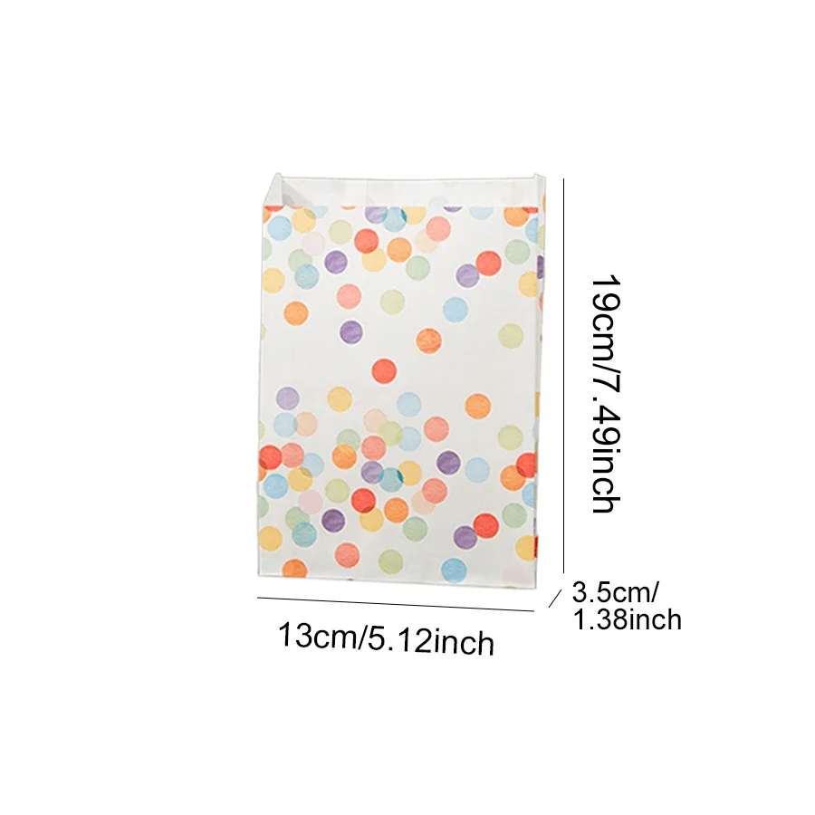22/33PCS Polka Dot Grease Resistant Goodie Bags Wrapping Kit with Kraft Paper Seal Stickers Charming Gift Sacks for Wedding ZYF