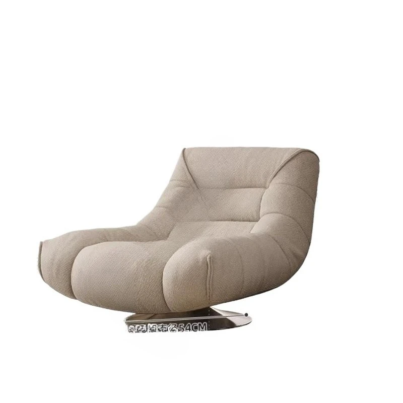 Italian light luxury single rotating single sofa chair, household living room balcony lazy modern simple leisure chair