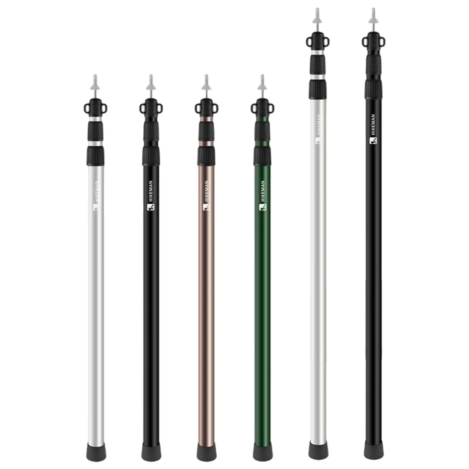 

Adjustable Aluminium Alloy Tarp Poles Portable Telescoping Lightweight Tent Rod for Camping Outdoor Hiking Equipment