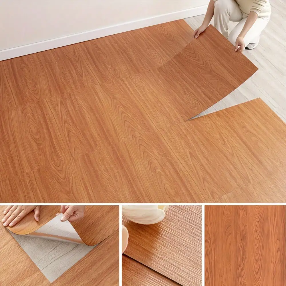 40Pcs 30*30cm Self-Adhesive Wall & Floor Tiles, 3D Marble Ceramic Texture Vinyl Sticker, Aluminum Foil Foam Cushioning Backing, Waterproof Fireproof Moisture-Proof, Easy Peel And Stick DIY Decor For Kitchen, Living Room, Bedroom Home Decoration view 5