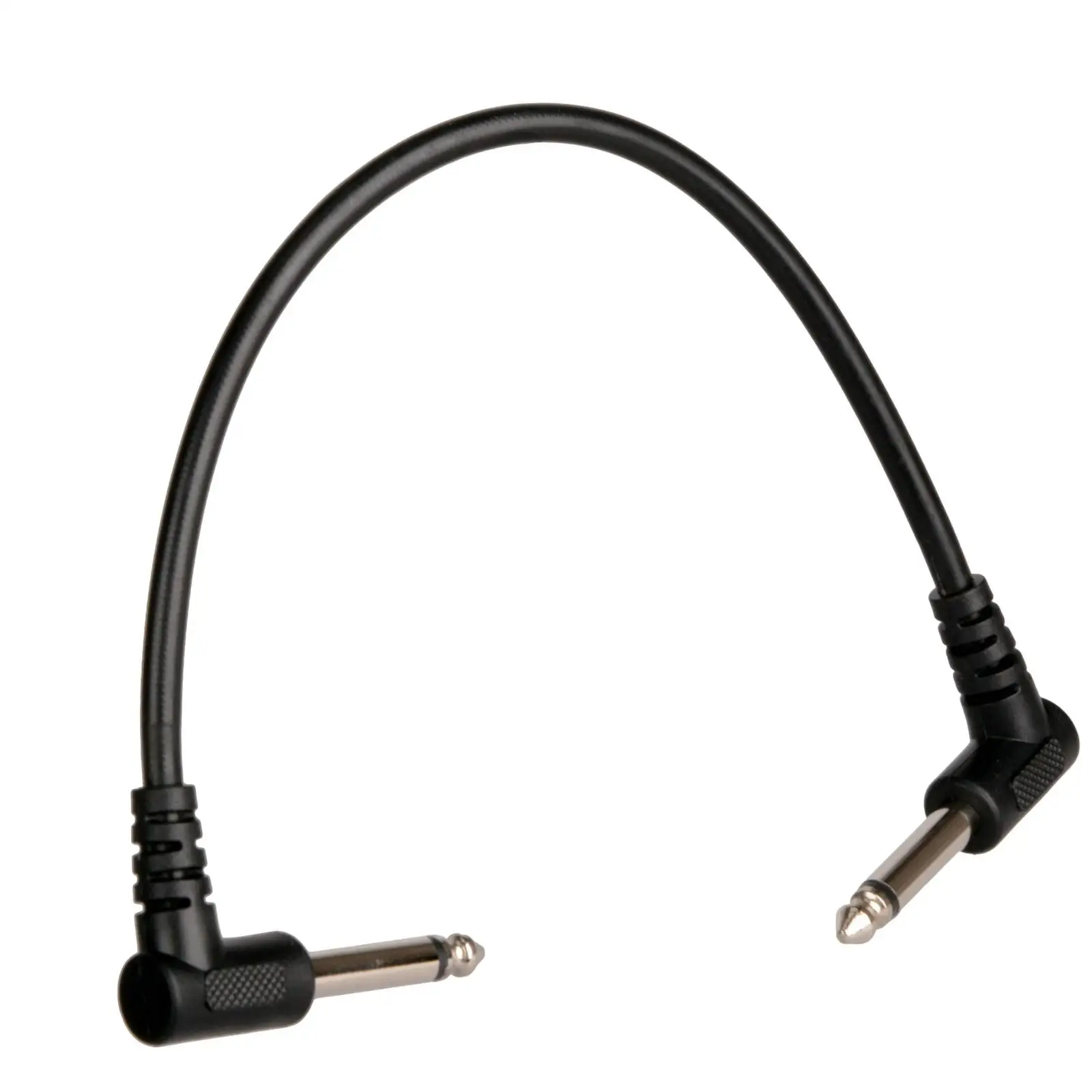 1/4" TS Right Angle Pedal Patch Cable – 6-Pack (Bass/Guitar) product image