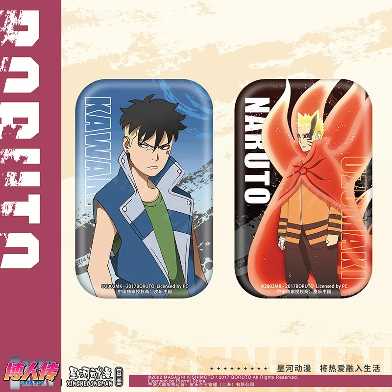 Brdwn Boruto NARUTO NEXT GENERATIONS Kawaki China autorizzazione ufficiale distintivo quadrato Cosplay